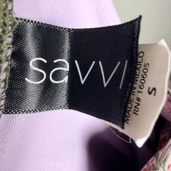 Savvi matching set leggings sport bra green pink floral large small activewear - Picture 4 of 8